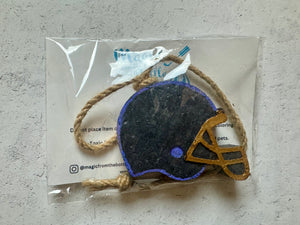 Car Freshener - Hanging - Football Helmet (Black/Purple/Gold)