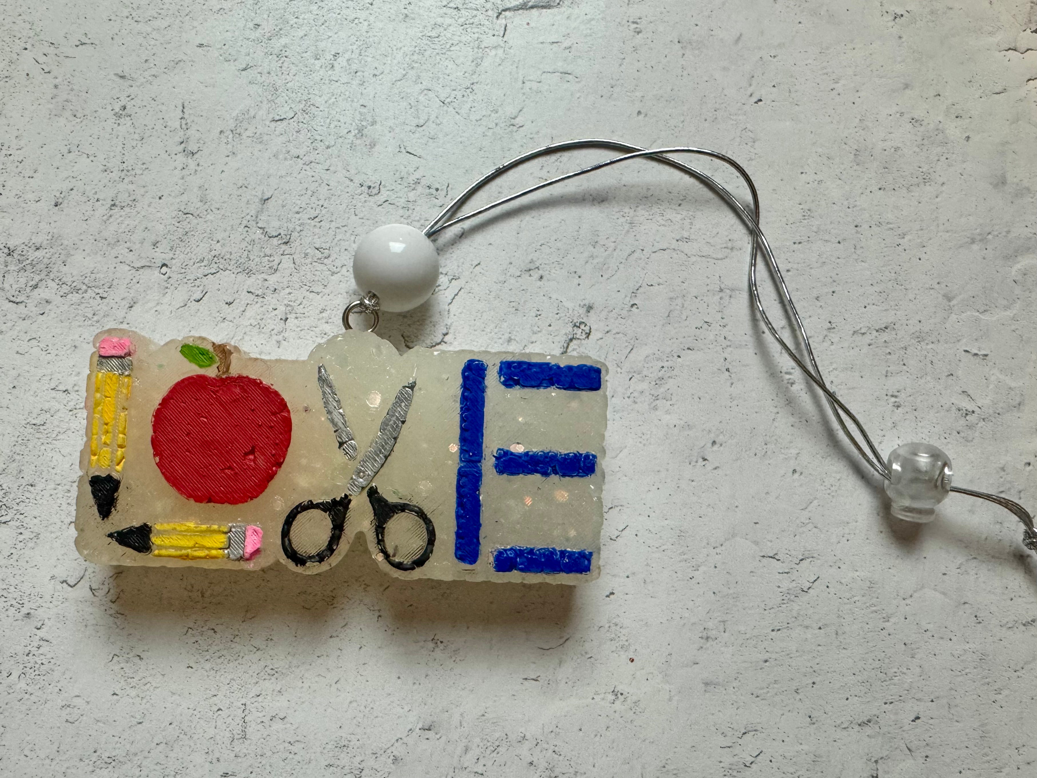 Car Freshener - Hanging - Teacher Love